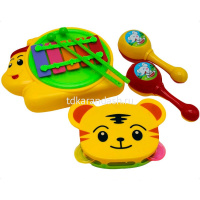 Набор музыкальных инструментов 3шт. 34х23,5см пластик/металл T180-D2659/Y88-4C от магазина "Карандаш"