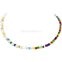 Набор для бисероплетения "Чокер. Конфетти" 0,5см (бисер, нить, иглы, карабин) 11-501 от магазина "Карандаш"