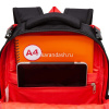 Рюкзак 28х39х17см 943гр, 2 отделения, 3 кармана, с сумкой для обуви, черный/красный RB-458-1/2 от магазина "Карандаш"