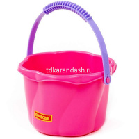 Ведро "Цветок" среднее 10х16х16см пластик, 4 цвета №4 94193 от магазина "Карандаш"