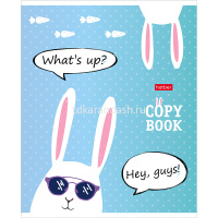 Тетрадь А5 18л клетка "Прикольные зайцы" на скобе, 5 дизайнов 18Т5В1/063090 от магазина "Карандаш"