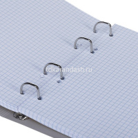 Тетрадь на кольцах А5 120л клетка "Canvas. Серая" пластиковая обложка на резинке 081658 от магазина "Карандаш"