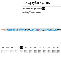 Карандаш чернографитный "Happy Graphix. Пингвины" НВ 21-0030/11 от магазина "Карандаш"