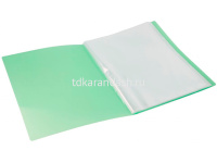 Папка-портфолио универсальное А4 "Gems" 40 файлов пластик 0,7мм с карманом, зеленый GEMPP40GRN от магазина "Карандаш"