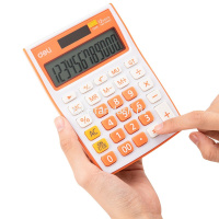 Калькулятор 12 разрядов 145х104,5х27,4мм белый/оранжевый E1238/OR от магазина "Карандаш"