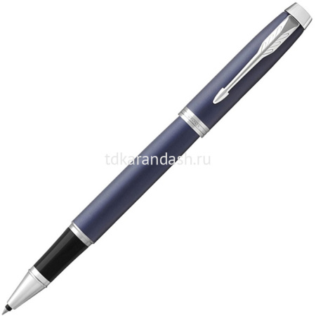 Ручка РЧ "Parker IM Core Matte Blue CT" F черная 193661
