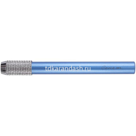 Держатель-удлинитель для карандаша металл, голубой металлик 2071291398