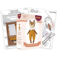 Набор для шитья "Олененок Зоуи" (ткань, пуговицы, нитки, иглы, выкройка) FL-0401 от магазина "Карандаш"