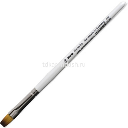 Кисть синтетика плоская №10 короткая ручка (511.52.11) K-MBF 10
