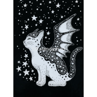 Альбом с гравюрами 14х20см 10л. "Космический кот" (в комплекте пластиковый штихель) GHPB-06 от магазина "Карандаш"