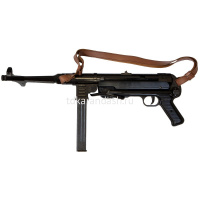 Автомат Шмайсер МП 40 с ремнем, Германия, 2-я Мировая война, 64см металл, пластик DE-1111-C от магазина "Карандаш"