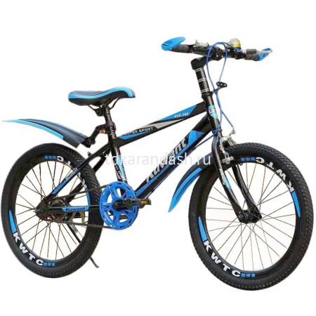 Велосипед 20" Kuwant, синий, крылья, подножка, звонок, компас TP37