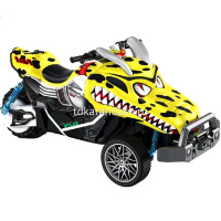 Машина р/у "Хищник" 25х15х12см с аккумулятором, пластик/металл, ассорти (свет) LT332650 от магазина "Карандаш"