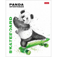 Тетрадь А5 48л клетка "Панда-Спортсмен" на скобе 5 дизайнов 48Т5В1/068036 от магазина "Карандаш"