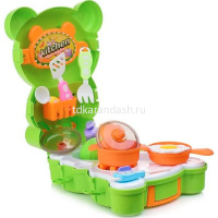 Игровой набор "Продукты" 25х19см 15 предметов в рюкзаке, пластик 0421-2B от магазина "Карандаш"