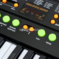 Синтезатор с микрофоном 45х21см 37 клавиш, пластик (свет, звук) ZYB-B3869 от магазина "Карандаш"