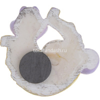 Магнит Змея с подковой 5,5х6см полистоун, 4 цвета 705-005 от магазина "Карандаш"