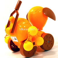 Каталка на палочке "Дружок" 21х19х25см пластик (звон погрумушек) 9275 от магазина "Карандаш"