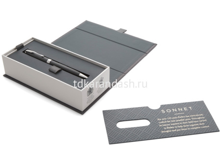 Ручка РШ "Parker Sonnet Matte Black CТ" М черная в подар.уп. 1931524 от магазина "Карандаш"