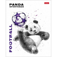 Тетрадь А5 48л клетка "Панда-Спортсмен" на скобе 5 дизайнов 48Т5В1/068036 от магазина "Карандаш"