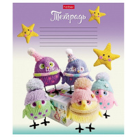 Тетрадь А5 24л клетка "Мягкие и пушистые" на скобе 5 дизайнов 24Т5В1/075168 от магазина "Карандаш"