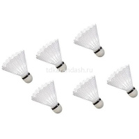 Набор воланчиков для бадминтона, пластик, 6шт, в пакете 2039-19 от магазина "Карандаш"