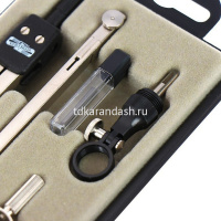 Картинка Готовальня 6 предметов (циркуль, кронциркуль, удлинитель, отвертка, держатель, грифель) 6902 от магазина "Карандаш" Готовальня 6 предметов (циркуль, кронциркуль, удлинитель, отвертка, держатель, грифель) 6902 от магазина "Карандаш"