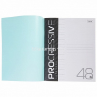 Тетрадь А5 48л линия "Progressive. Бирюзовая" на скобе, пластиковая обложка 48Т5В2/080174 от магазина "Карандаш"