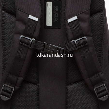 Рюкзак 32х47х17см 832гр, 2 отделения, 4 кармана, черный/салатовый RU-436-2/2 от магазина "Карандаш"