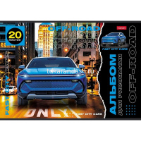 Альбом для рисования А4 20л "Внедорожники. Выпуск №2" на скобе 5 дизайнов 085113 от магазина "Карандаш"