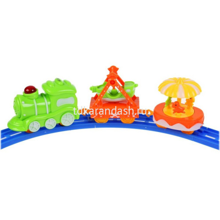 Железная дорога 30х20,5х7,5см длина пути 192см (свет, звук) 1805B265-R от магазина "Карандаш"