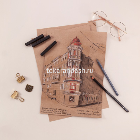 Карандаши угольные 6шт "Sketch&Art" (мягкий, средний, твердый) картон 25-002 от магазина "Карандаш"