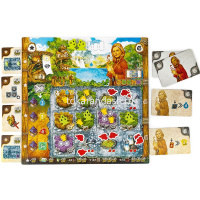 Игра настольная "Племена ветра" 29х29см (планшеты, подставки, карты, тайлы, фигурки, жетоны) от магазина "Карандаш"