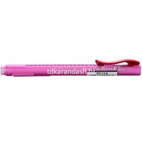 Ластик-карандаш "Clic Eraser 2" прямоугольный в футляре, 6х6х80мм, белый, красный корпус ZE11T-B от магазина "Карандаш"