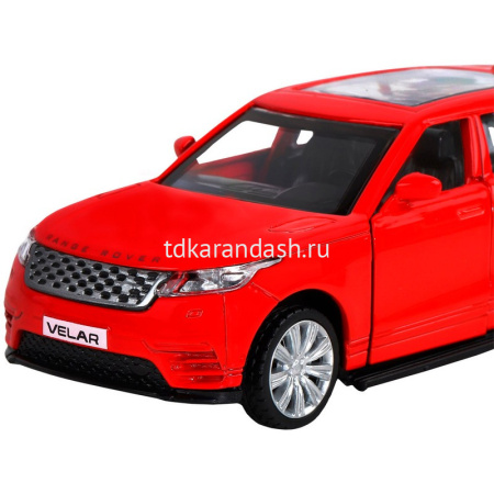 Машина "Range Rover Velar" красная, инерционная, металл 17,5см (свет, звук, откр.двери) JB1200176 от магазина "Карандаш"