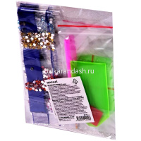 Алмазная мозаика-наклейки "Животные" 12 наклеек на листе M-11910 от магазина "Карандаш"