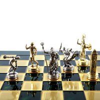 Шахматный набор "Олимпийские Игры" 36х36см дерево/металл (фигуры золото/серебро) MP-S-7-36-GRE от магазина "Карандаш"