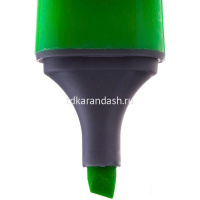 Маркер текстовыделитель "Milan" зеленый, клиновидный наконечник, толщина линии 1-5мм 80037 от магазина "Карандаш"