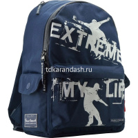 Рюкзак "Экстрим. Скейт" 40х30х17см, 600гр, 1 отделение, 3 кармана, синий 12-003-068/02 от магазина "Карандаш"