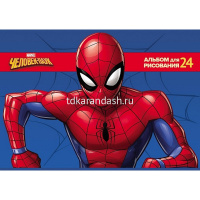 Альбом для рисования А4 24л "Человек- паук" на скобе 5 дизайнов 085140 от магазина "Карандаш"