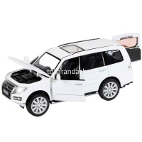 Картинка Машина "Mitsubishi Pajero 4WD" белая, инерционная, металл 17,5см (свет, звук, откр.двери) JB1251432 от магазина "Карандаш" Машина "Mitsubishi Pajero 4WD" белая, инерционная, металл 17,5см (свет, звук, откр.двери) JB1251432 от магазина "Карандаш"