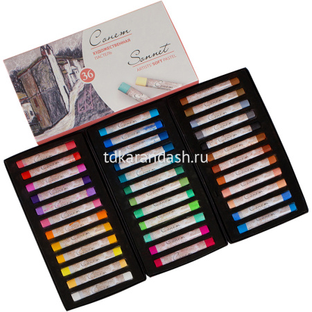Пастель 36 цветов "Сонет" 7141225 от магазина "Карандаш"