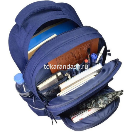 Рюкзак "Корги" 30х40х19см, 800гр, 2 отделения, 3 кармана, синий 12-002-179/02 от магазина "Карандаш"