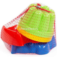 Формочки 2шт. + формочки (заяц+лошадка) пластик 2089 от магазина "Карандаш"