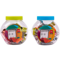 Зажим для бумаг 19мм 25шт. цветной, ассорти, в пластиковой коробке E8558 от магазина "Карандаш"