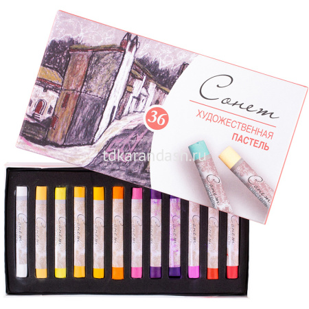 Пастель 36 цветов "Сонет" 7141225 от магазина "Карандаш"