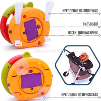 Руль музыкальный 14х10см пластик (свет, звук) LT335131 от магазина "Карандаш"