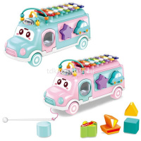 Игрушка логическая "Автобус" 24,5х9х13,5см с металлофоном, пластик 1858695/MX014 от магазина "Карандаш"