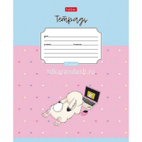 Тетрадь А5 12л клетка "Милашка Банни" на скобе 5 дизайнов 12Т5В1/089579 от магазина "Карандаш"