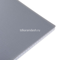 Тетрадь А5 80л клетка "Canvas. Серая" на спирали пластиковая обложка 081641 от магазина "Карандаш"